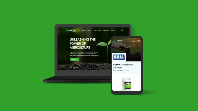 Agrion's website pages